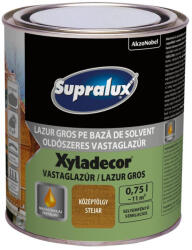 AKZO NOBEL Supralux Xyladecor középtölgy 0, 75l selyemfényű oldószeres vastaglazúr 5164263 (5164263)