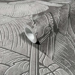 NOVAMUR Levélmintás szürke színű vlies tapéta Jackie 81602 81602 (81602)