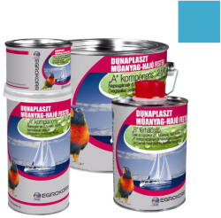 EGROKORR Műanyag Hajófesték Dunaplaszt kék RAL 5002 A komponens 2, 5 kg + B komponens 0, 5 kg 101942 (90582)