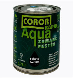 Festék Bázis Coror Rapid Aqua VÍZBÁZISÚ Zománcfesték Fekete RAL 9005 0, 75l 138 (138)