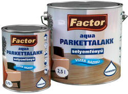 Festék Bázis Factor Aqua Parkettalakk matt választható kiszerelésben