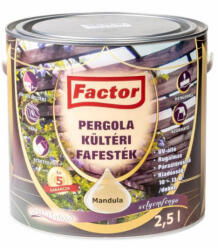 Festék Bázis Factor Pergola mandula 2, 5 l kültéri fafesték 815 (815)
