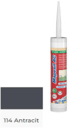 Mapei Szaniter szilikon 114 Antracit Mapesil AC 310 ml 6603 (6603)