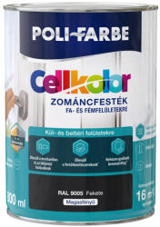POLI-FARBE Cellkolor fekete RAL 9005 0, 8l magasfényű Zománcfesték 2030101036 (2030101036)