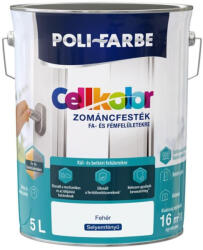 POLI-FARBE Cellkolor fehér 5l selyemfényű Zománcfesték 1030101021 (1030101021)
