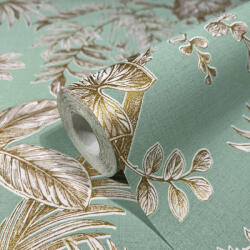 NOVAMUR Levélmintás zöld színű vlies tapéta Jackie 6818-50 6818-50 (6818-50)