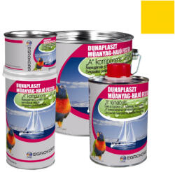 EGROKORR Műanyag Hajófesték Dunaplaszt sárga RAL 1018 A komponens 2, 5 kg + B komponens 0, 5 kg 101945 (101945)