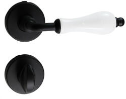 Nestori Italy Samoha-Diána Körrozettás Fehér Porcelán Betétes Fekete WC (50-601165-58)