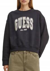 GUESS Fekete Pamut Pulóver Logóval És Hosszú Ujjú L Gmg