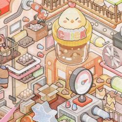 Simno - Csibék élete - matricajelenet 1 darabos kirakó (6941776325185)