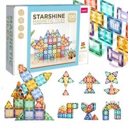  Mágneses Építőkocka Gyerekeknek, Nagy, Oktató, Építőkészlet 100 Db-os (KBZS-100)