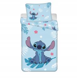 Jerry Fabrics Pamut ágyneműhuzat 140x200 Lilo és Stitch kék párnahuzat 70x90 (Pościel lilo sticz stitch stich)
