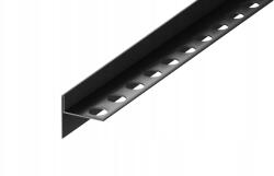 EVISO Lejtős Élzáró Profil, Matt Fekete, Balos, 120 CM (LSBR-0004)