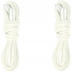  Fehér Cipőfűző túrabakancsokhoz, Adidas cipőkhöz, Kerek cipőfűző 60 cm (GRUBE OKRĄGŁE POLSKIE SZNUROWADŁA BAWEŁNIANE)