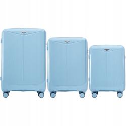 Wings 3 darabos, 4 kerekes, Tsa záras, Feladandó poggyász Készlet (CKT02-3KPL-L.BLUE)