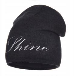 Majka Női Téli Sapka Polár Béléssel Beanie Felirat Shine Grafit Majka