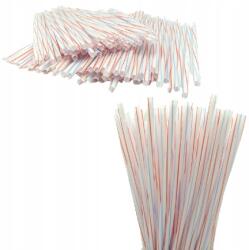 Szívószálak cső 100 db egyenes csíkos (w100)