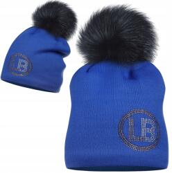  Pompon Sapka Téli Pompon Labartti Dekoratív Búzavirág Logó Kék (LV-3 CHABER)