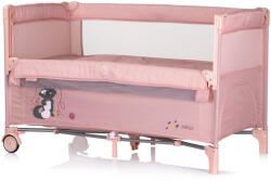 Chipolino Relax multifunkciós utazóágy - Pink Marshmellow - aprotalpak