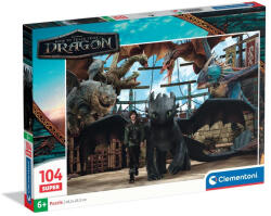 Clementoni Így neveld a sárkányodat Arena 104 db-os Super puzzle Clementoni (25080)