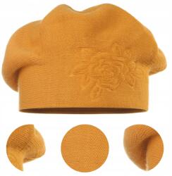 Majka Klasszikus Női Sapka Lengyel Márka Őszi Téli Meleg Sárga