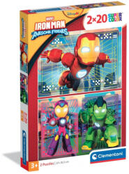 Clementoni A Vasember és szupercsapata Hero Squad 2x20 db-os puzzle Clementoni (24828)