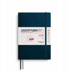 Leuchtturm1917 heti naptár A5, puhafedeles, Deep Sea, 2026 (372680)