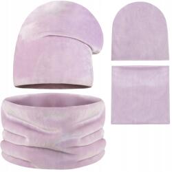 Majka Női Szett Velúr Téli Kémény Sapka Őszi Dupla Lila