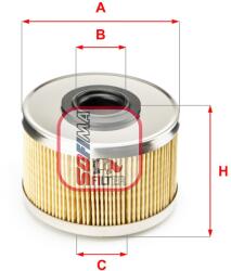 SOFIMA Filtru combustibil SOFIMA S 6686 N (S 6686 N) - fixbox