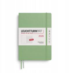 Leuchtturm1917 heti naptár, A5, keményfedeles, Sage, 2026 (372656)