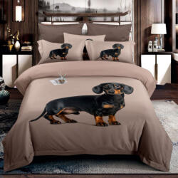 idealisotthon 7 részes fotónyomtatott ágyneműhuzat - fekete tacskó (IO-SY-BL-PRINT-7-DCHBK)