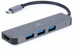 Gembird USB hub Gembird USB-C 2v1 multiport hub + HDMI