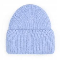 Majka Női Divatos Gyapjú Sapka Téli Gyapjú 60% Angora Kék