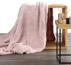  Caro karosszék takaró Púder rózsaszín 70x160 cm