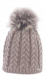 Majka Női Téli Sapka Pomponnal, Polár Béléssel Lengyel Márka Barna