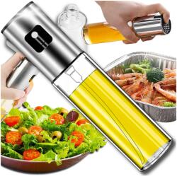  Permetező Spray Olaj Adagoló Ecet Olaj Konyhai Sütés Ételek (SPRYSKIWACZ DOZOWNIK DO OLEJU OLIWY SREBRNY)