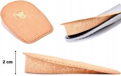  Bézs Gyerek És Fiatal Sarokemelő 2 cm Sarokbetét 20 mm 30-36 (ORTOPEDYCZNE PODPIĘTKI HEEL CORK KLINY 2 CM)