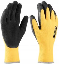 Ardon Téli Melegítő Munkakesztyű, Size 11, akril, latex hab, fekete/sárga szín (A9190)