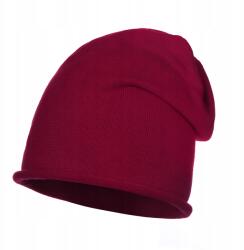 Majka Női Sapka Beanie Őszi Téli Majka Egyenes, Minta Nélküli Bordó (CZAPKA damska beanie JESIEŃ Bordo)
