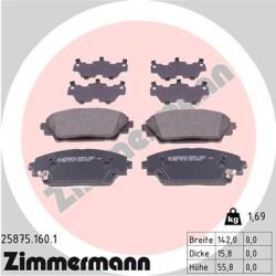 ZIMMERMANN Set placute frana ZIMMERMANN 25875.160. 1 (25875.160.1)