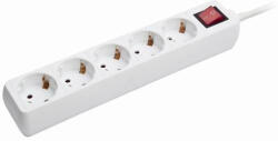 Gembird Power Cube surge protector 5 sockets 1, 8m White