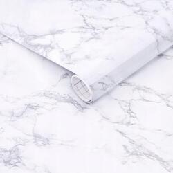 Koanni Öntapadós Bútorfurnér Bútorfólia Fehér Márvány 60cm x 10m (tapeta03_yt218 na ścienna z klejem połysk)