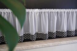  Mg Irigység fátyol fehér gipiura szürke 200x40cm (6179)