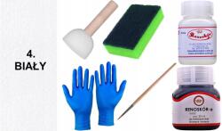  Fehér Bőrfesték Adidas Cipőkhöz Tisztító Wilbra Lakk G10-01 szett (Zestaw Farba RENOSKÓR do skóry ZMYWACZ Gąbka)