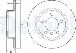 DELPHI Disc frana DELPHI BG4561C (BG4561C) - fixbox