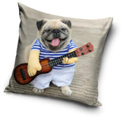  Kutyás Guitar párnahuzat 40x40 cm