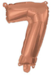  Színes Rose Gold 7-es szám fólia lufi 95 cm