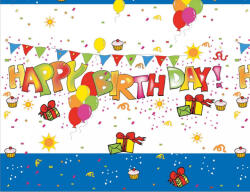  Happy Birthday Kokliko műanyag asztalterítő 120x180 cm