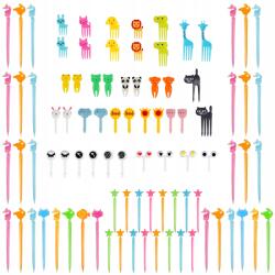  Snack Villák Gyerekeknek Gyümölcsvilla Élelmiszer Villa 90DB (Widelce do owoców 90szt)