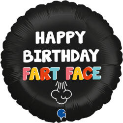  Happy Birthday Fart Face fólia lufi 46 cm